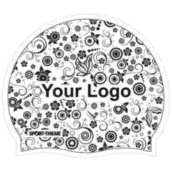 Printed Silicone Swimming Cap -Swimming Equipment Sale 340 0119 2