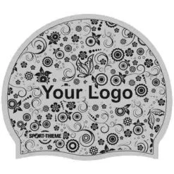 Printed Silicone Swimming Cap -Swimming Equipment Sale 340 0119 8